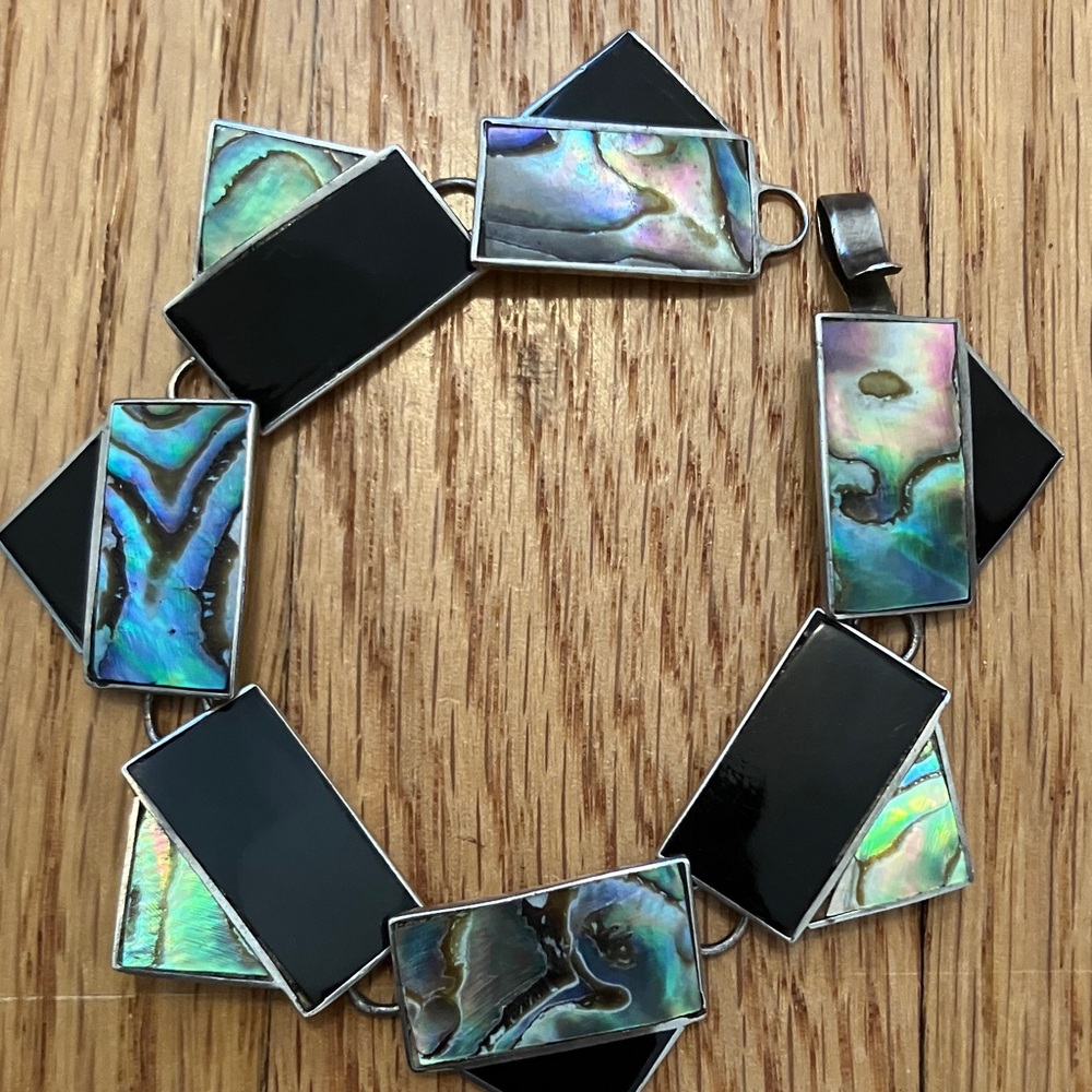 Rare! VINTAGE Ocampo Taxco Sterling Bracelet